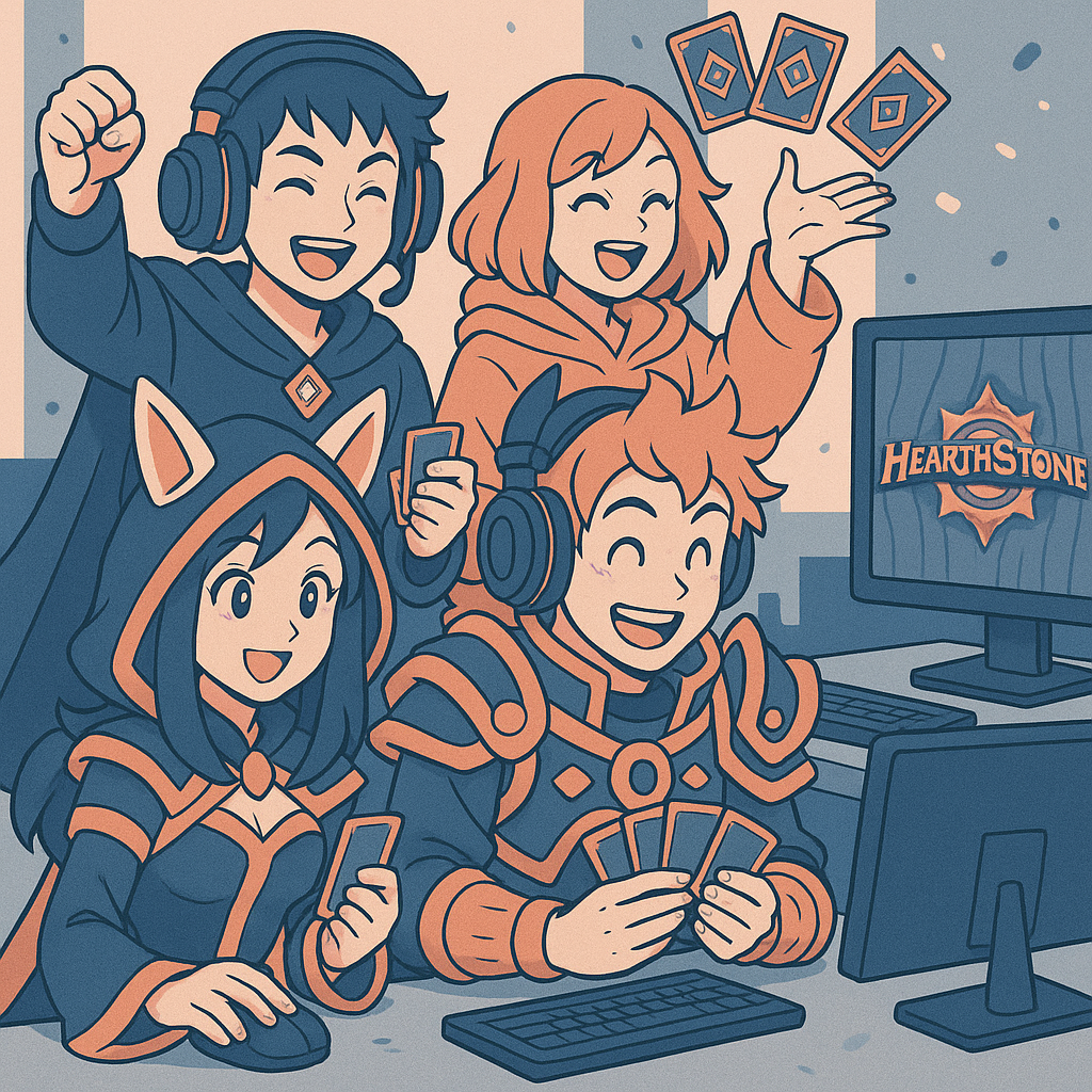 Hearthstone – découvre nos sessions ChillOut Membres de ChillOut jouant à Hearthstone