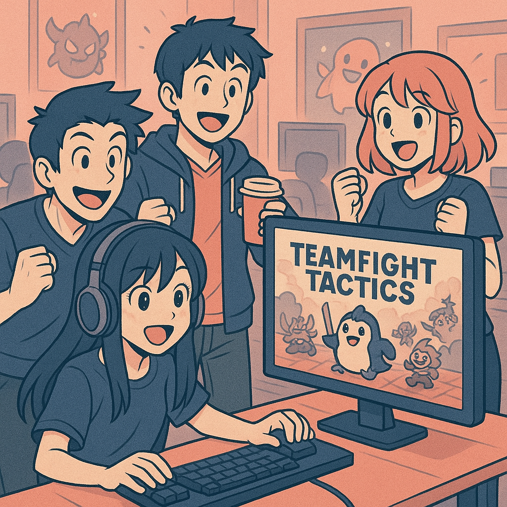 TeamFight Tactics – découvre nos parties ChillOut Membres de ChillOut jouant à TeamFight Tactics